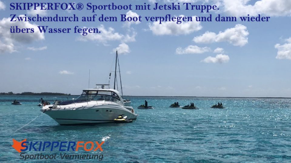 SKIPPERFOX® Sportboot mit Jetski Truppe 1